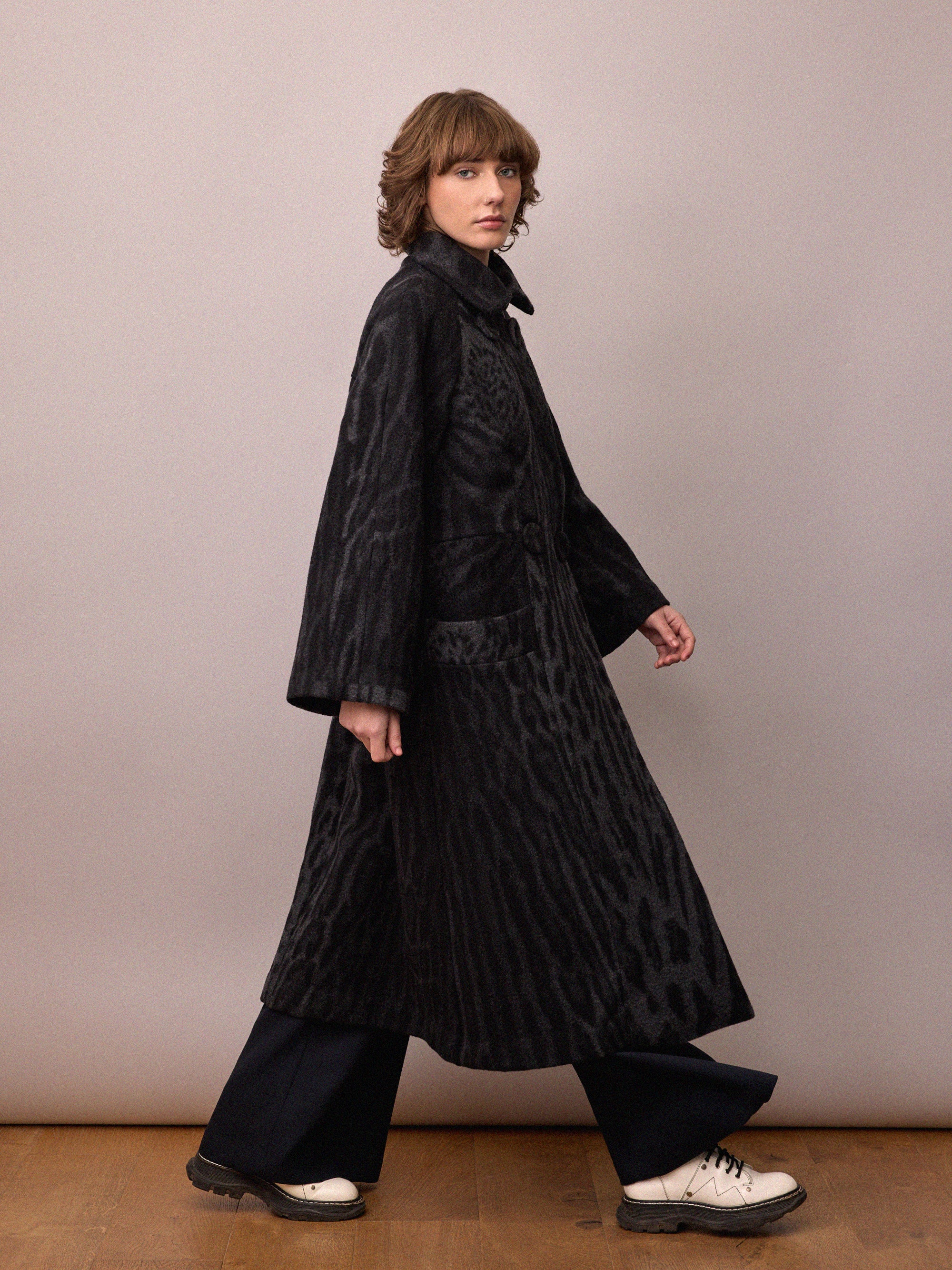 Ryder Coat / Charcoal Cheetah