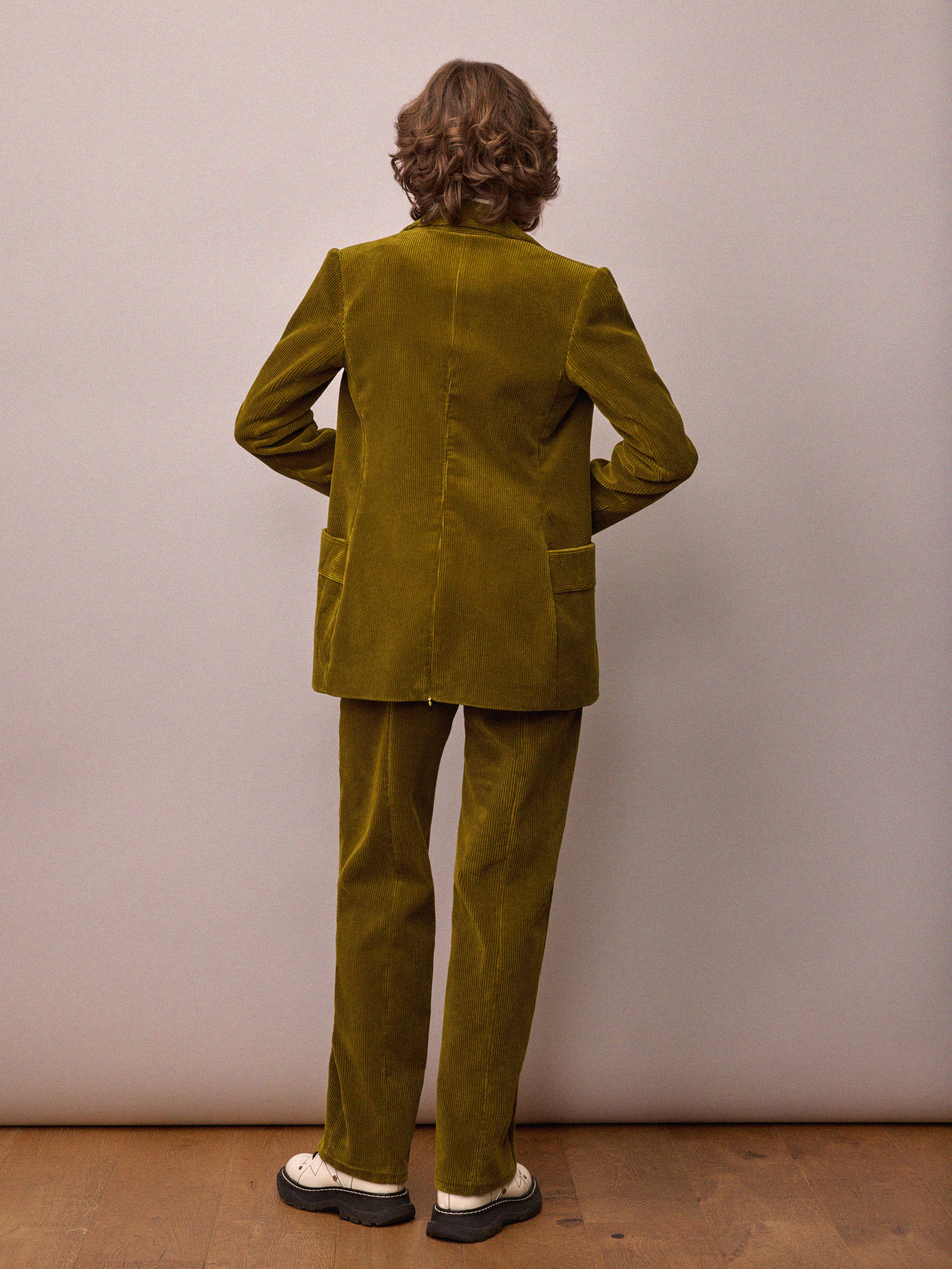 Toni Suit Jacket / Chartreuse Corduroy