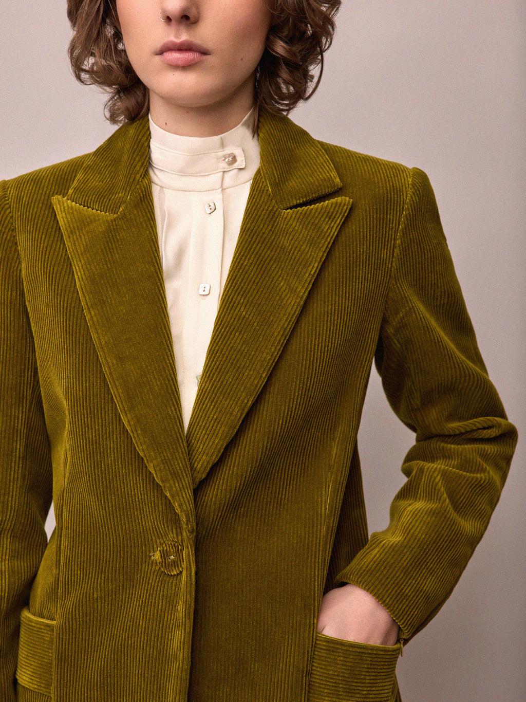Toni Suit Jacket / Chartreuse Corduroy