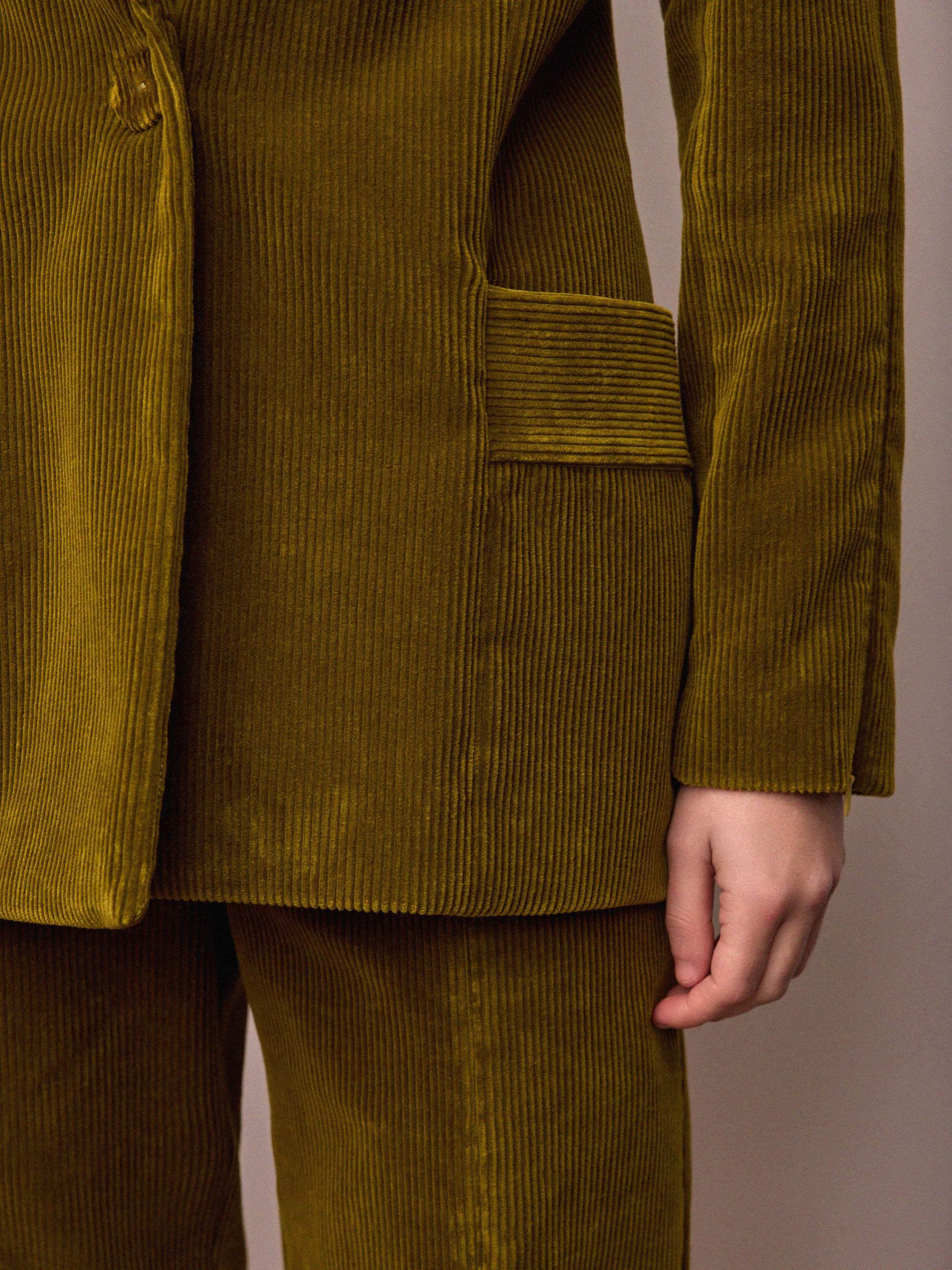Toni Suit Jacket / Chartreuse Corduroy