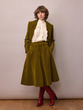 Camille Skirt / Chartreuse Corduroy