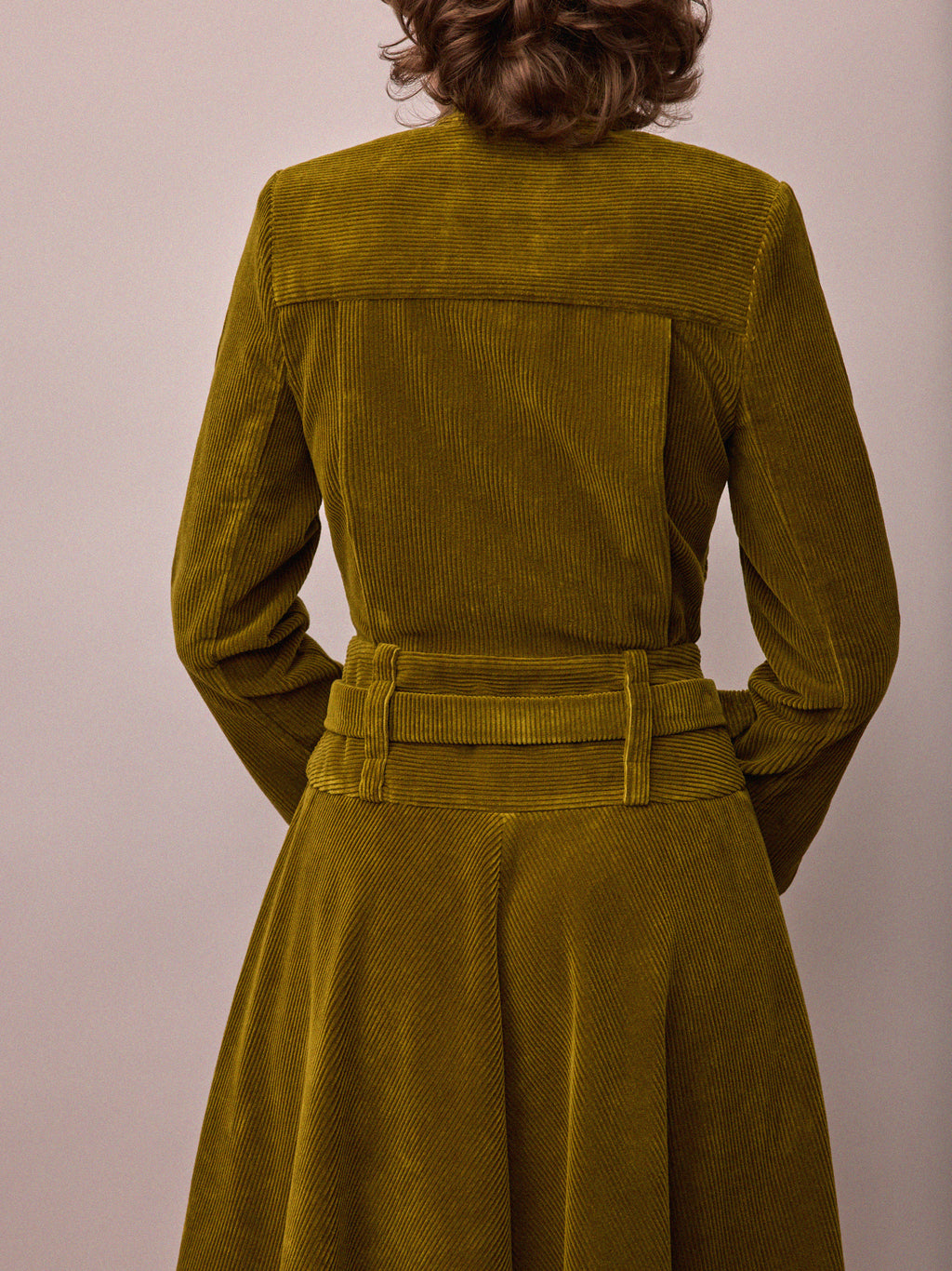 Charlie Dress / Chartreuse Corduroy