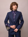 Toni Suit Jacket / Navy and Red Pinstripe
