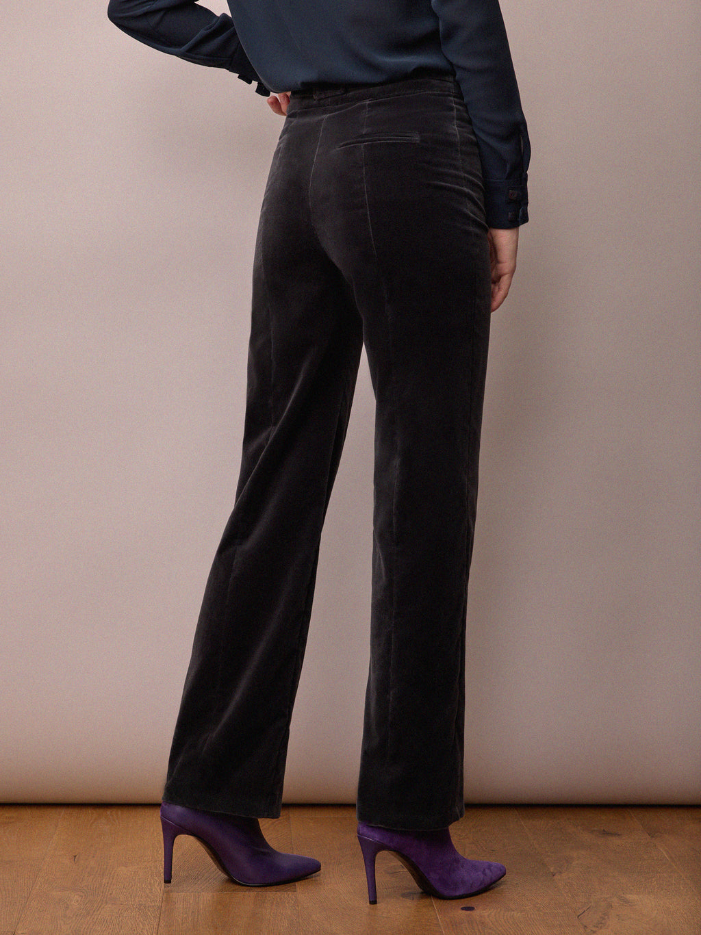 Toni Trouser / Slate Velvet