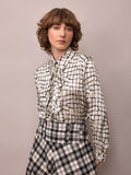Fran Shirt / Silk Croc Print