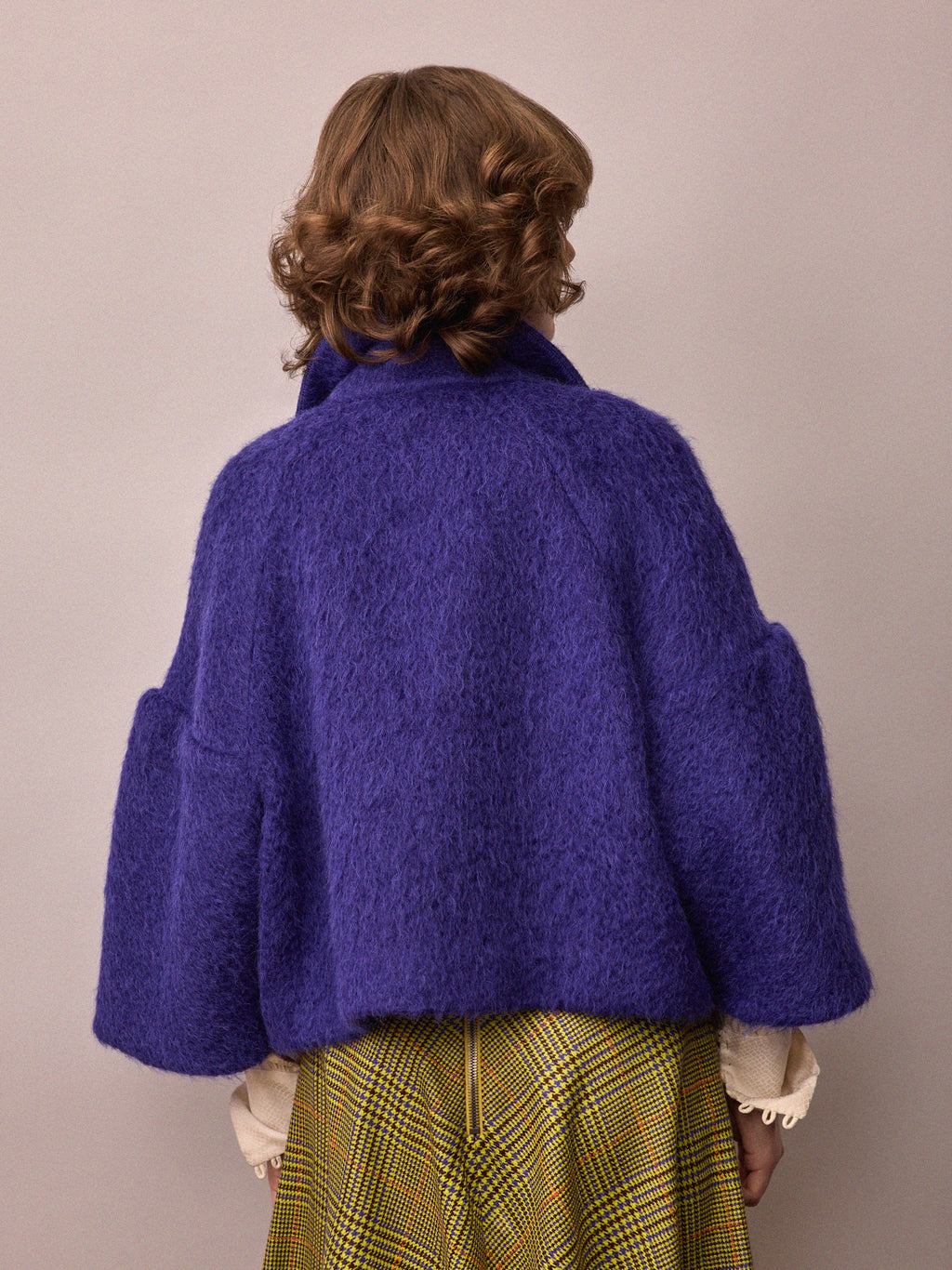 Edie Jacket - Electric Purple Mohair