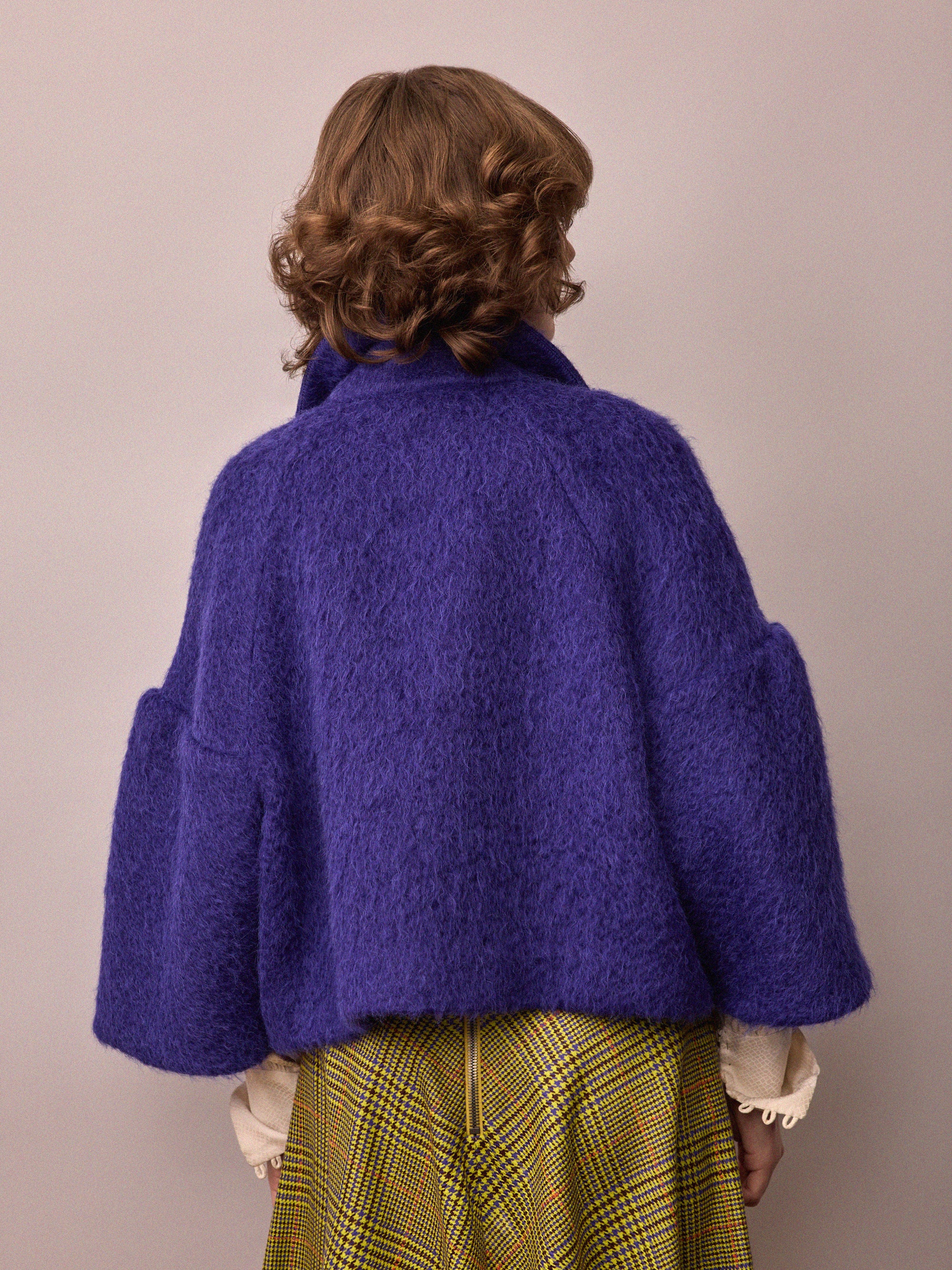 Edie Jacket - Electric Purple Mohair