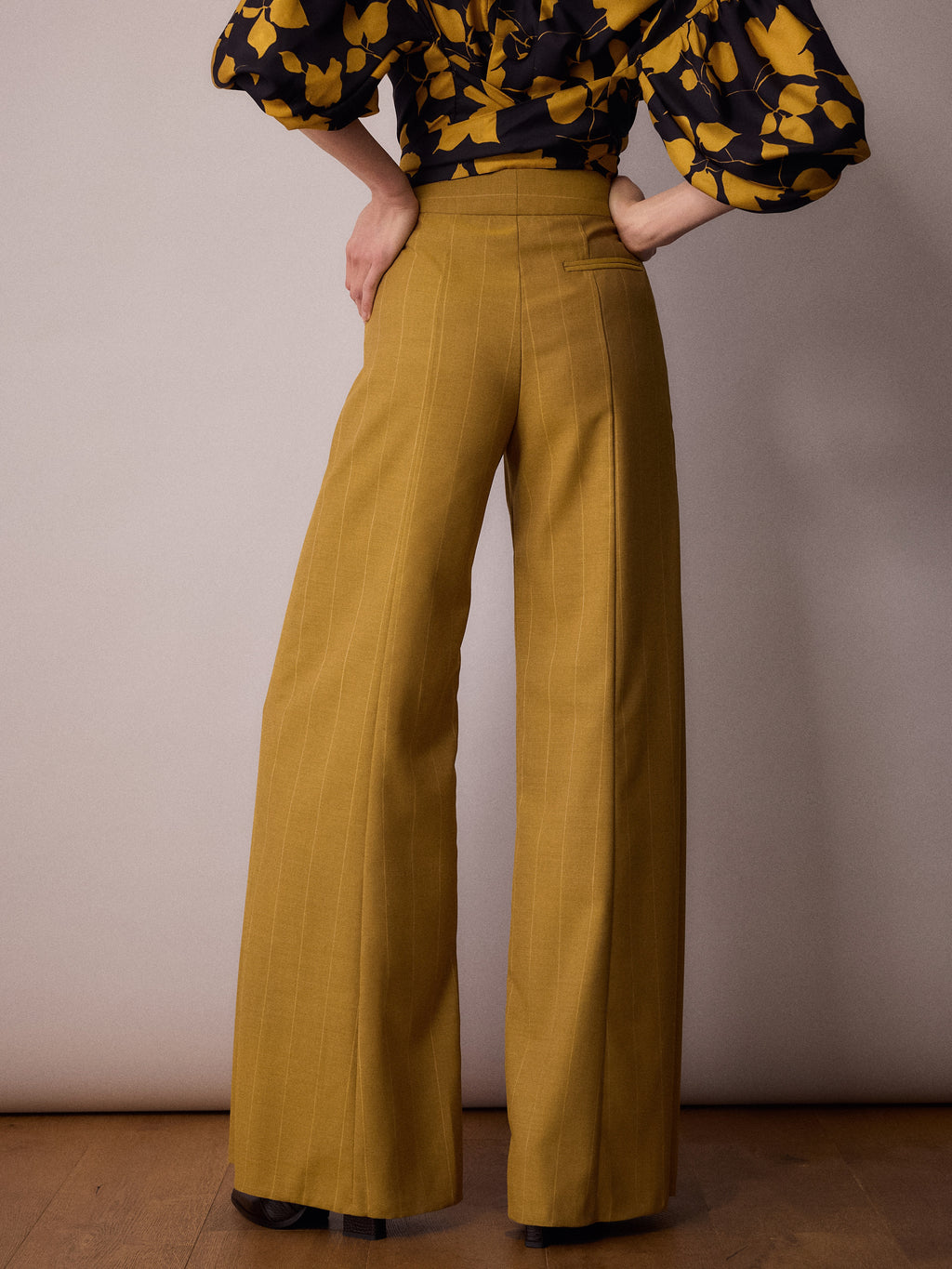 Anderson Trouser / Mustard Pinstripe