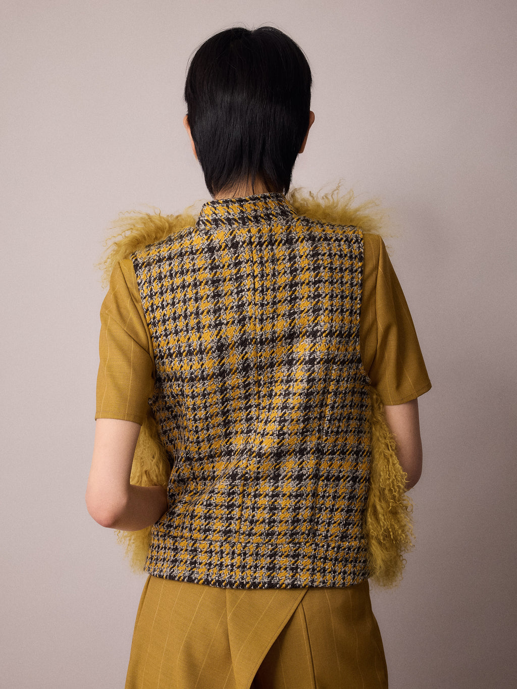 Aubrey Cropped Gilet / Mustard