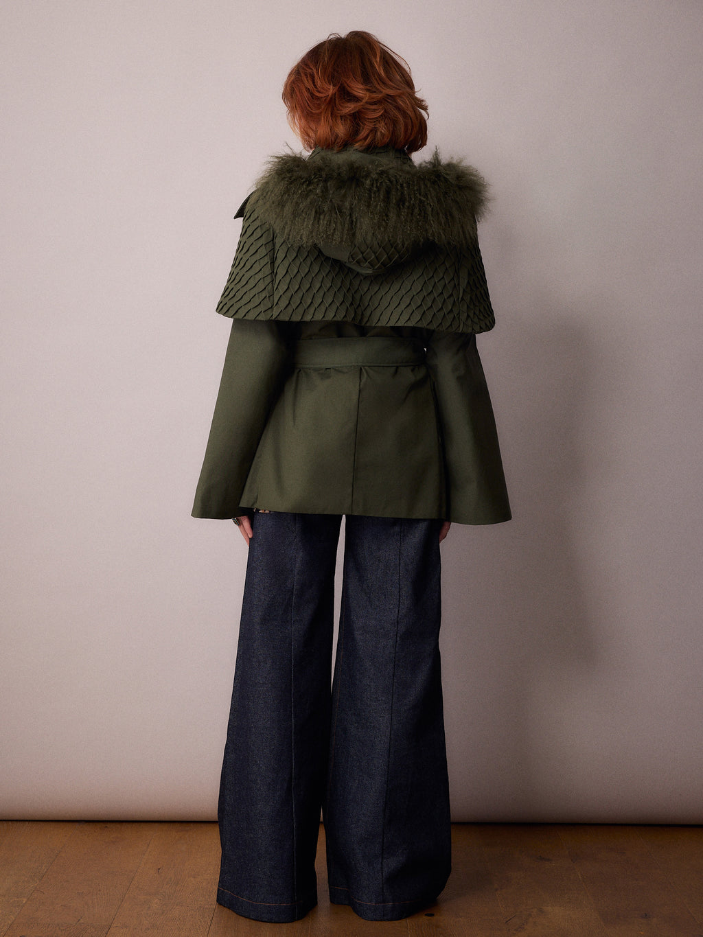 Nephele Rain Cape / Forest Green