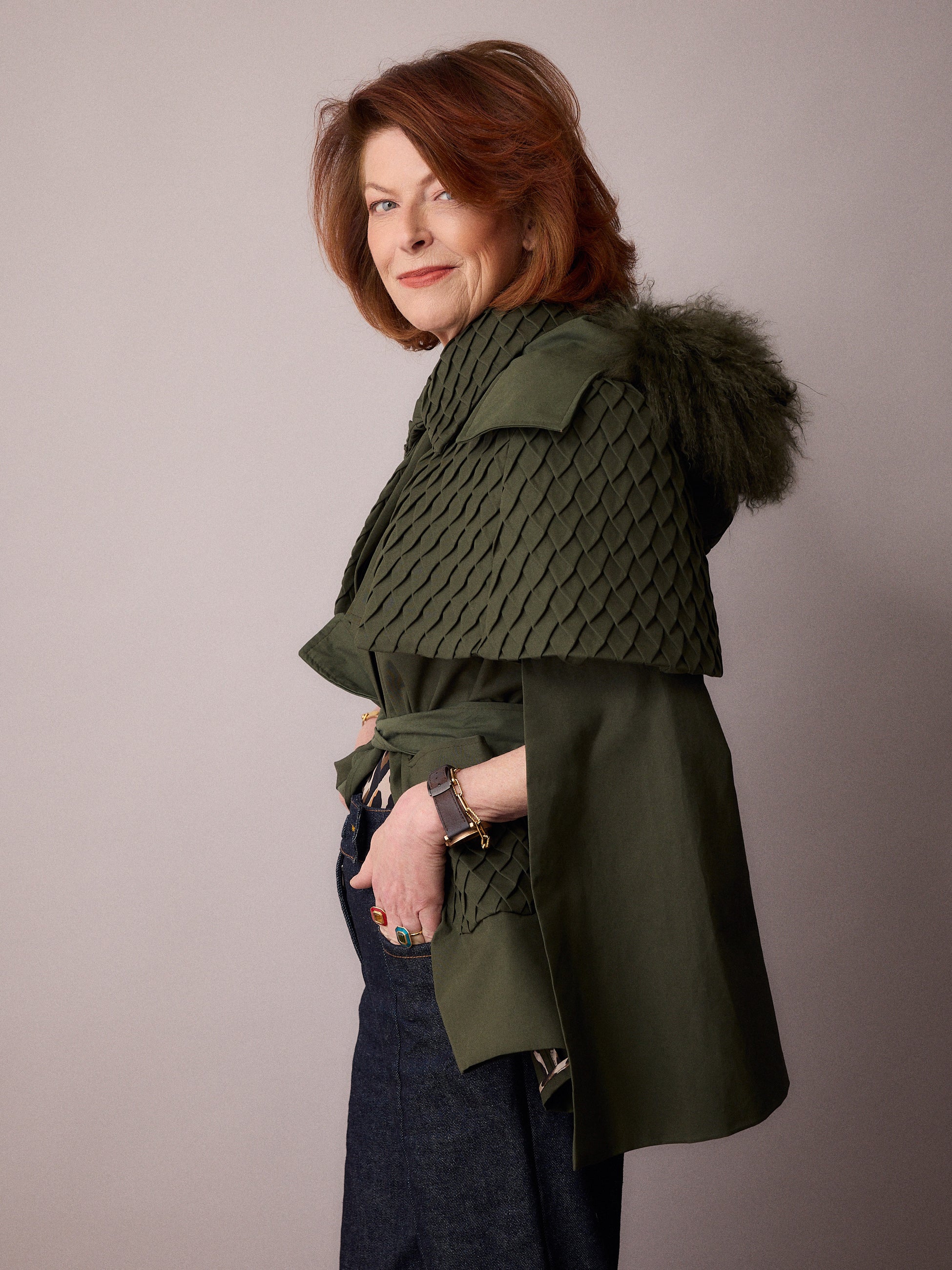 Nephele Rain Cape / Forest Green