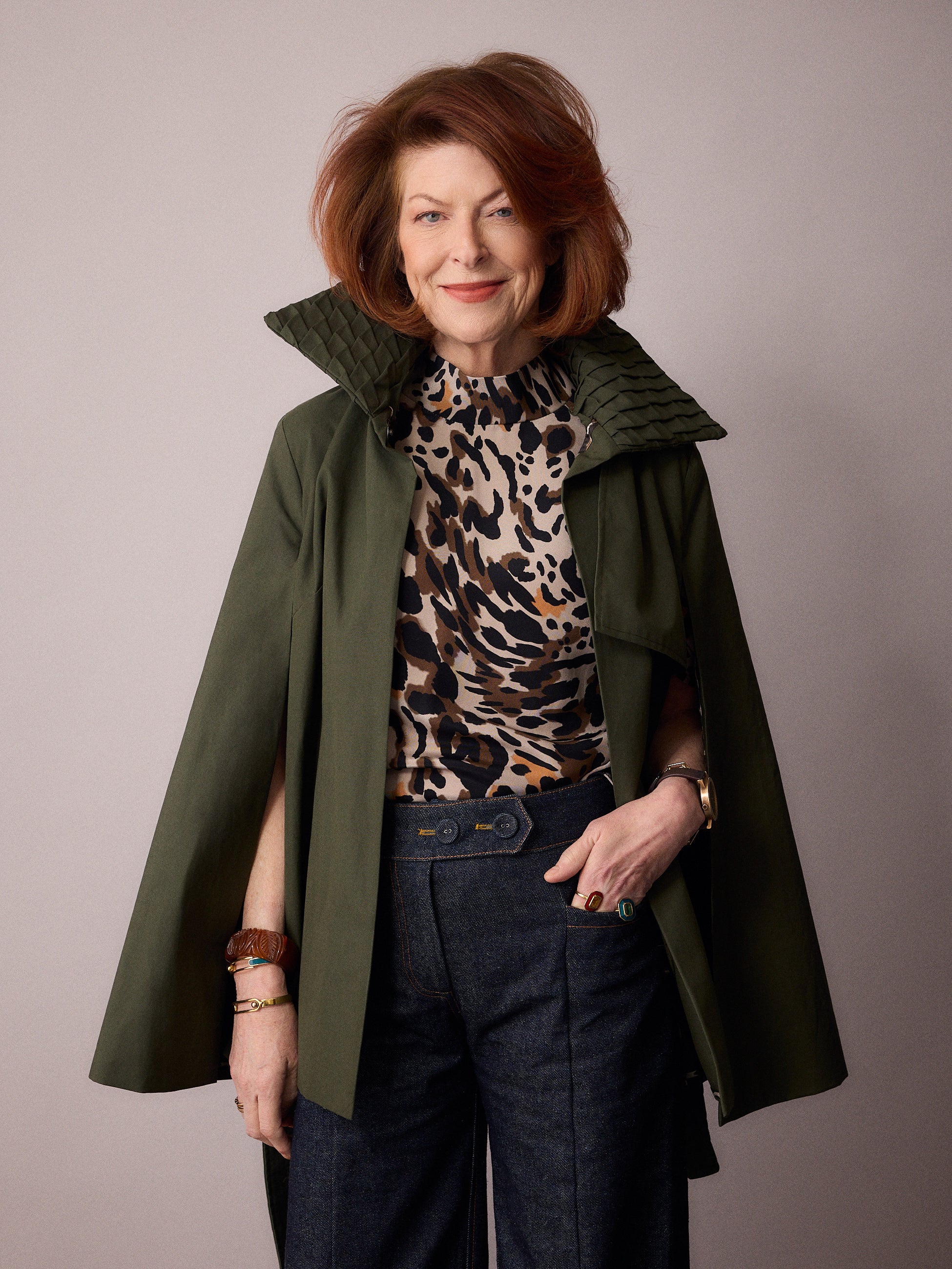 Nephele Rain Cape / Forest Green
