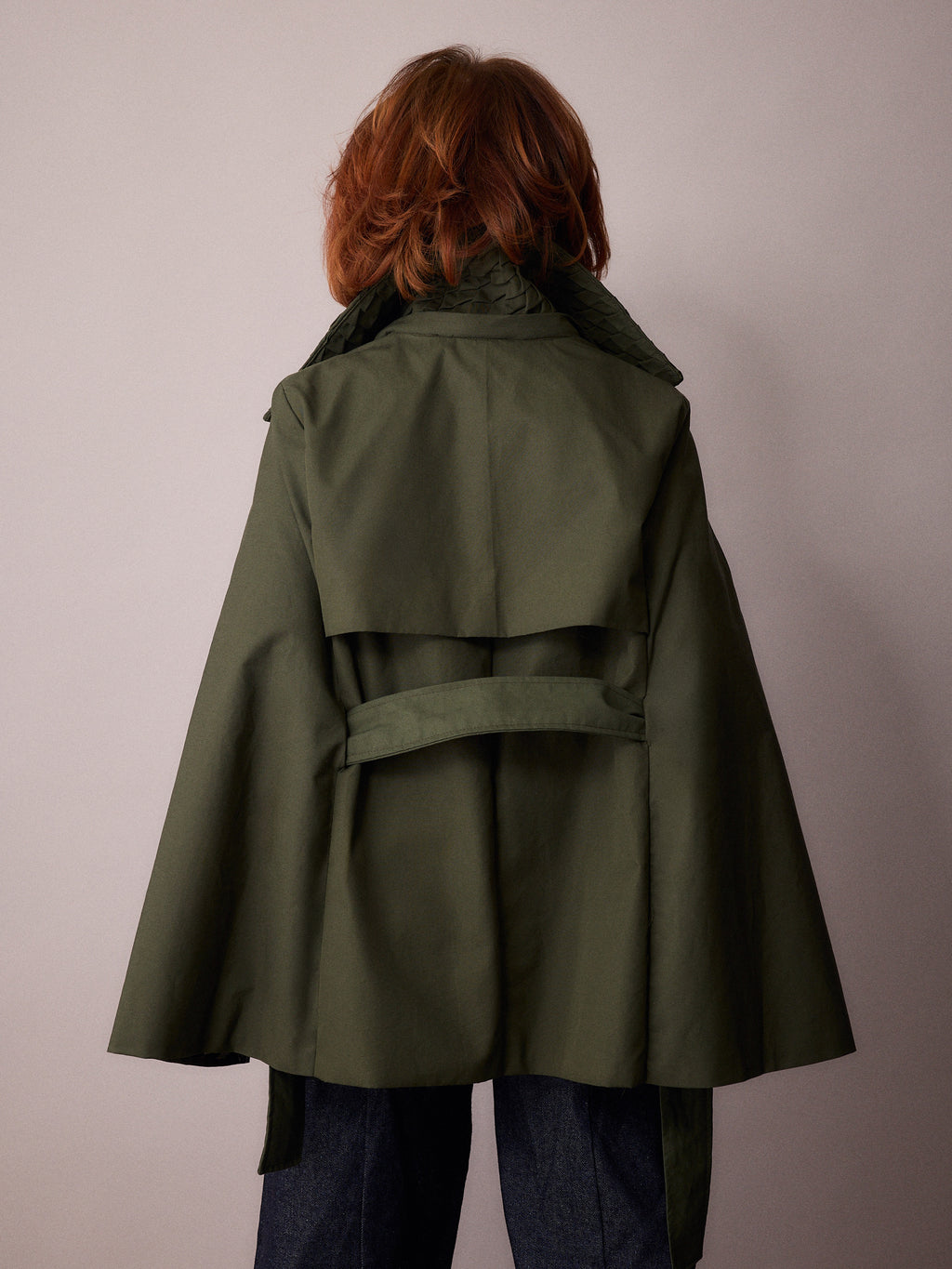 Nephele Rain Cape / Forest Green