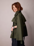 Nephele Rain Cape / Forest Green