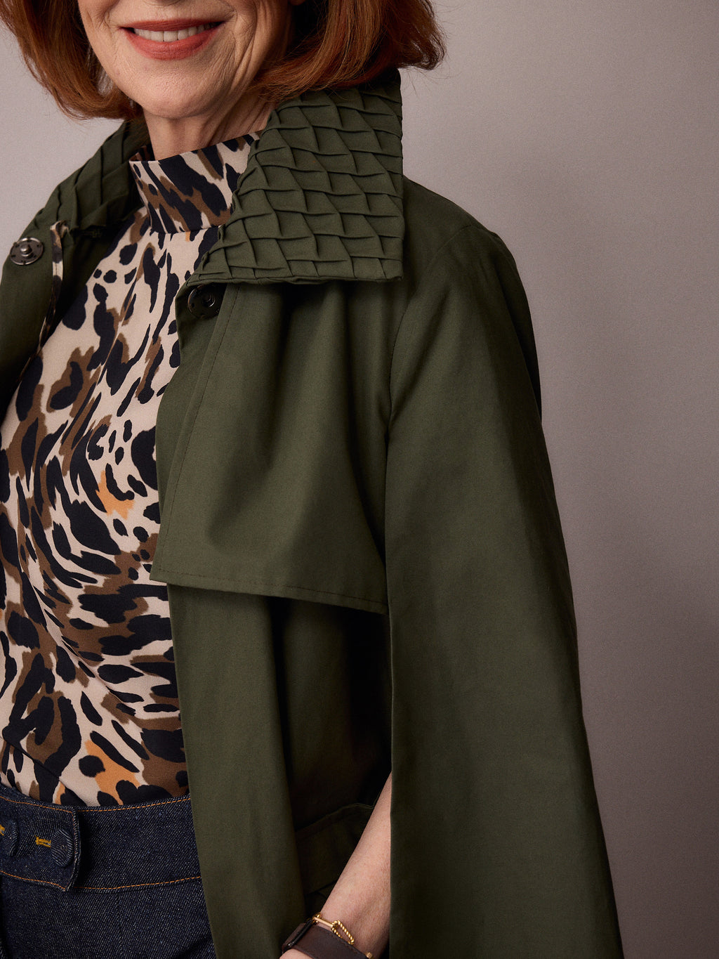 Nephele Rain Cape / Forest Green