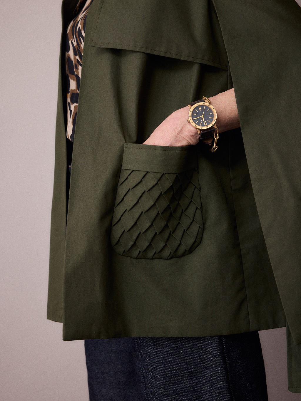 Nephele Rain Cape / Forest Green