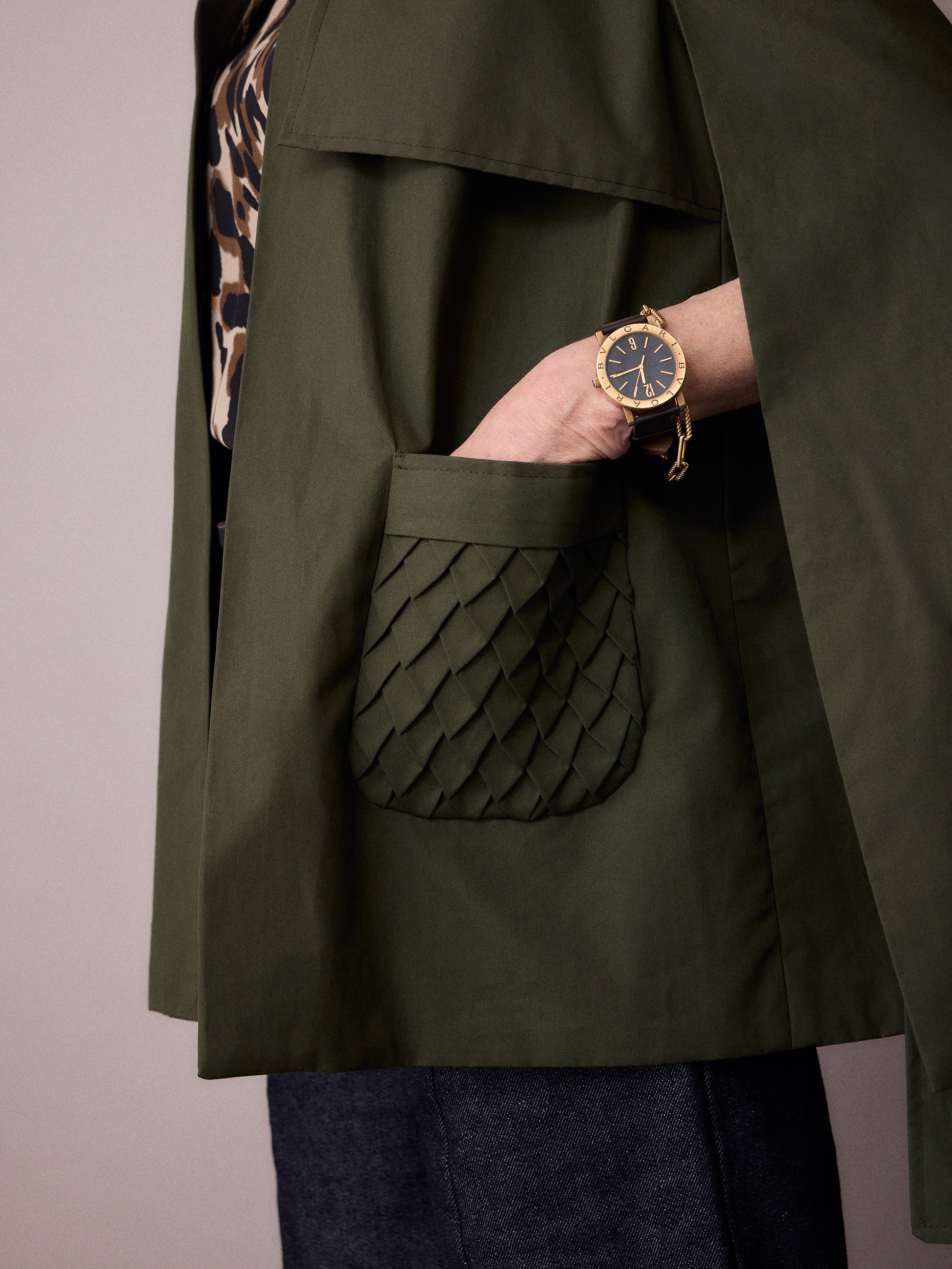 Nephele Rain Cape / Forest Green