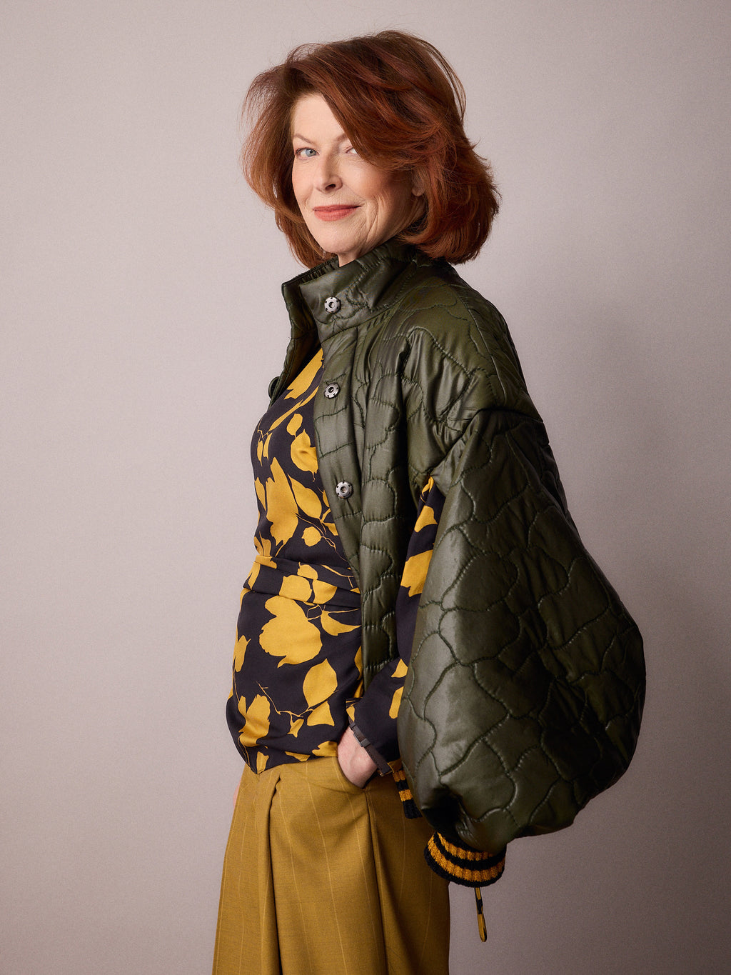 Ms K Bomber Jacket / Olive