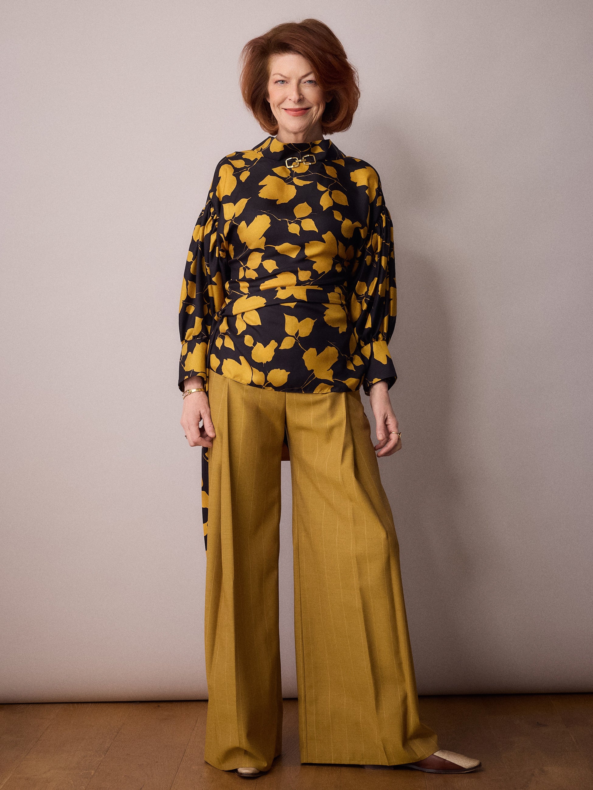 Wren Blouse / Black and Gold Floral