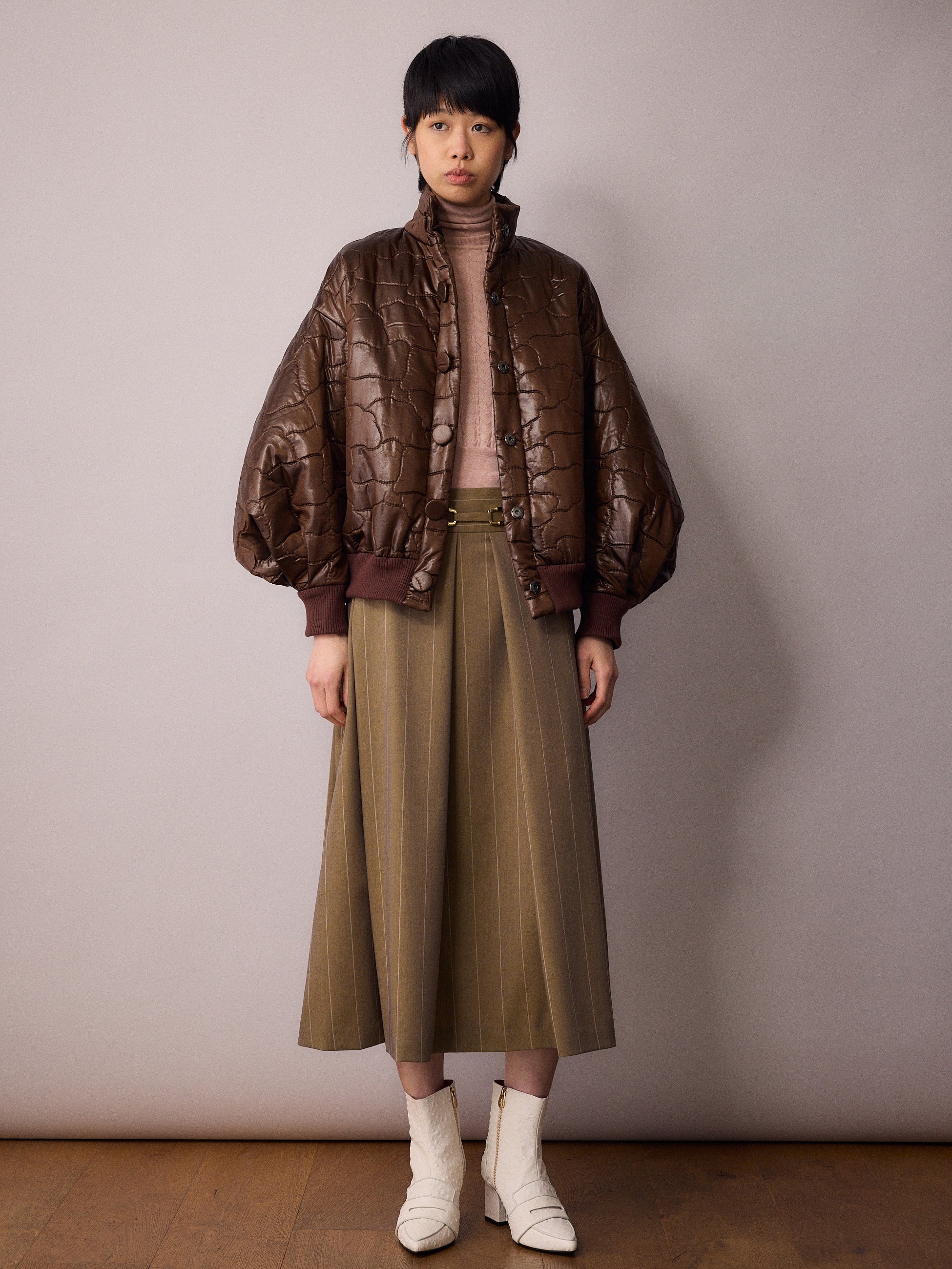 Ms K Bomber Jacket / Chocolate