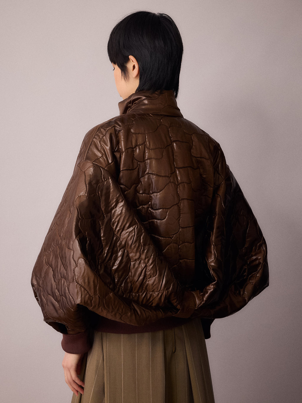 Ms K Bomber Jacket / Chocolate