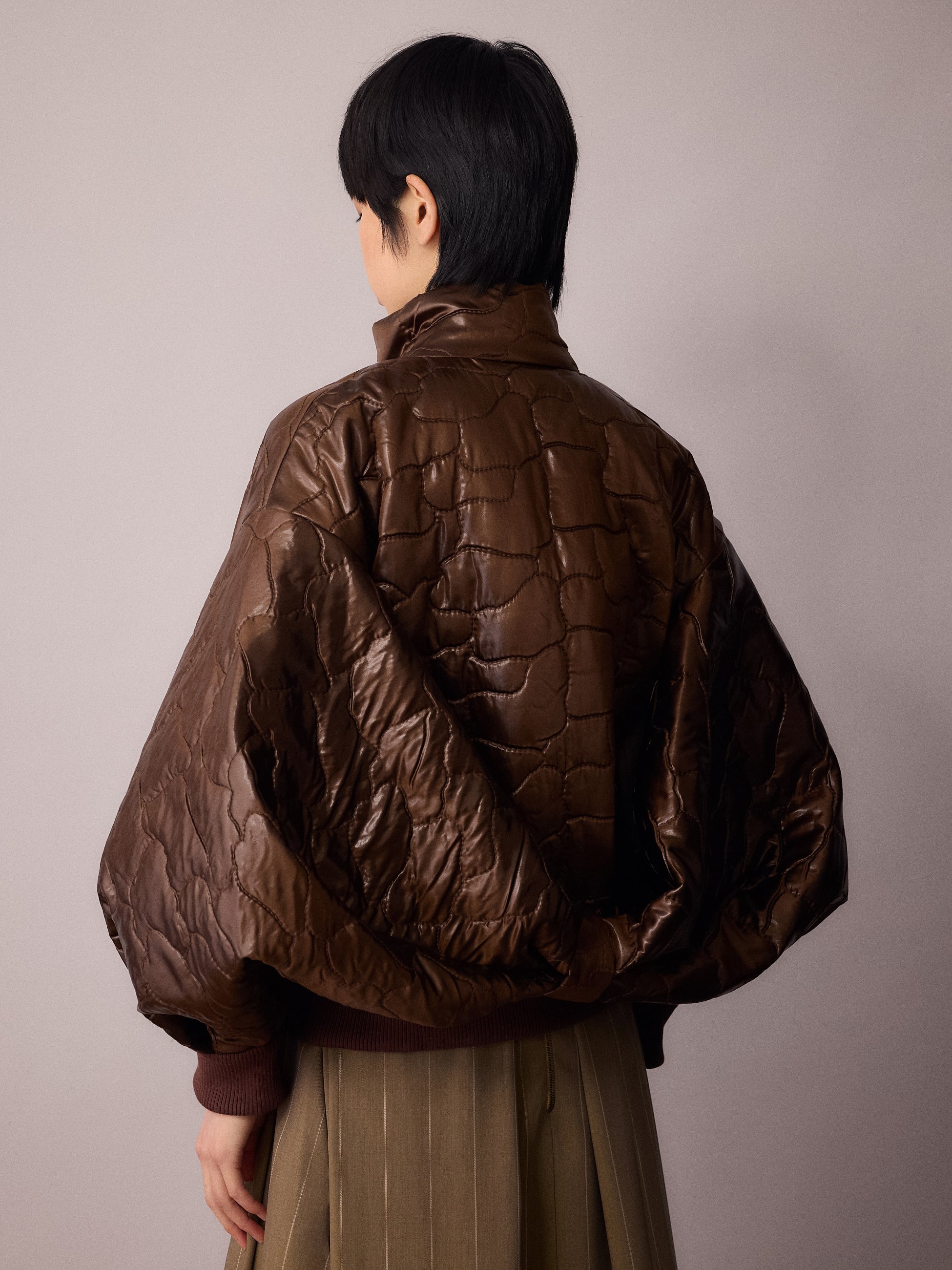 Ms K Bomber Jacket / Chocolate