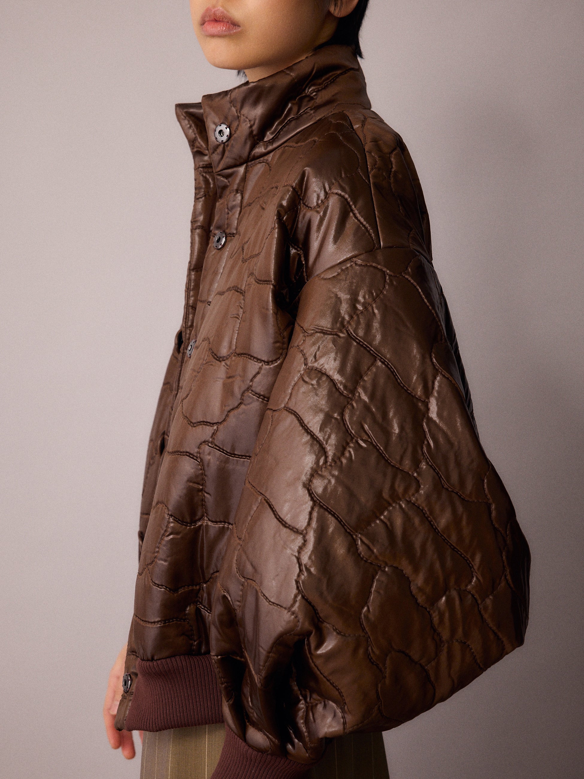 Ms K Bomber Jacket / Chocolate