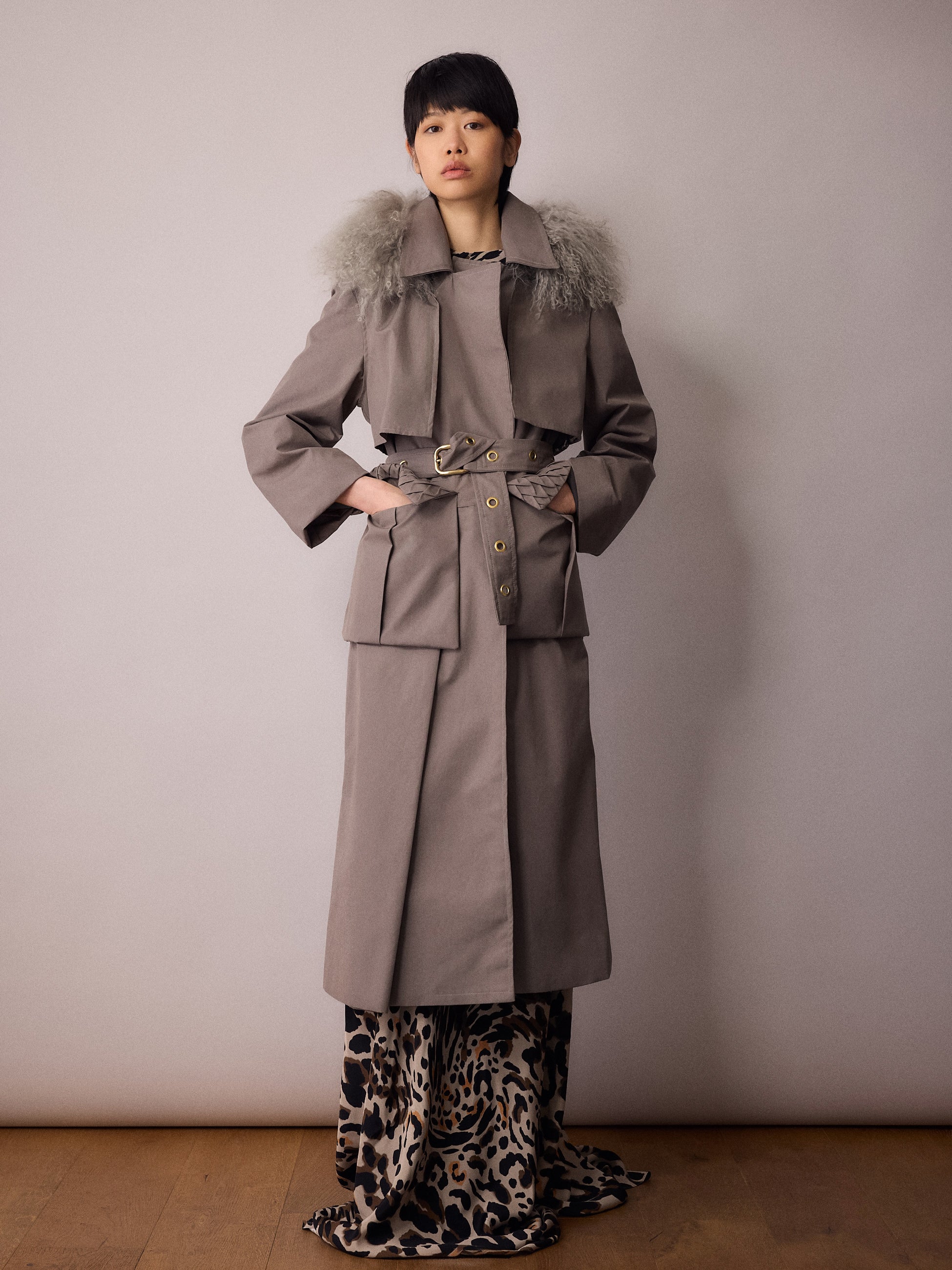 Iris Rain Coat / Elephant Grey
