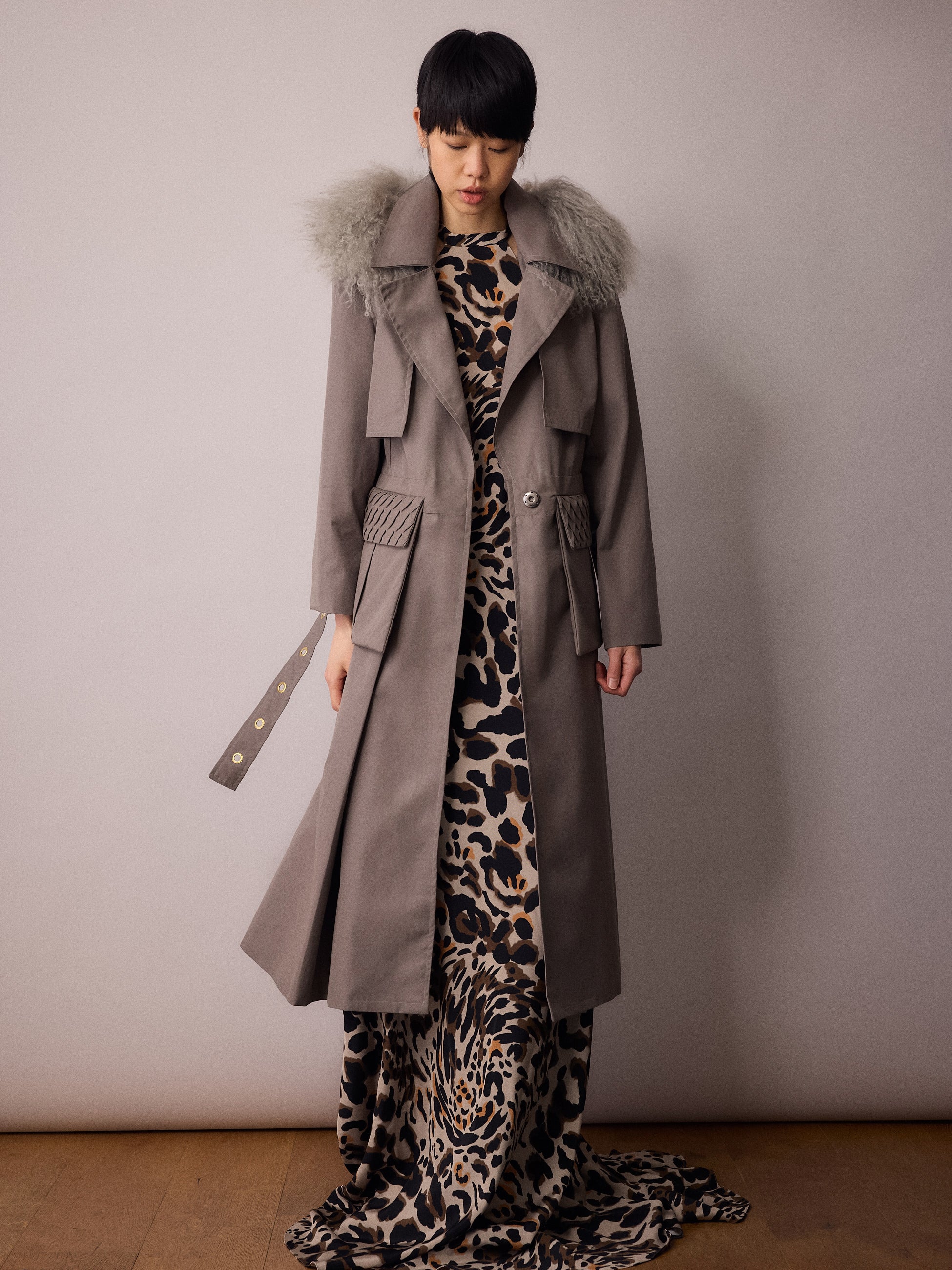 Iris Rain Coat / Elephant Grey