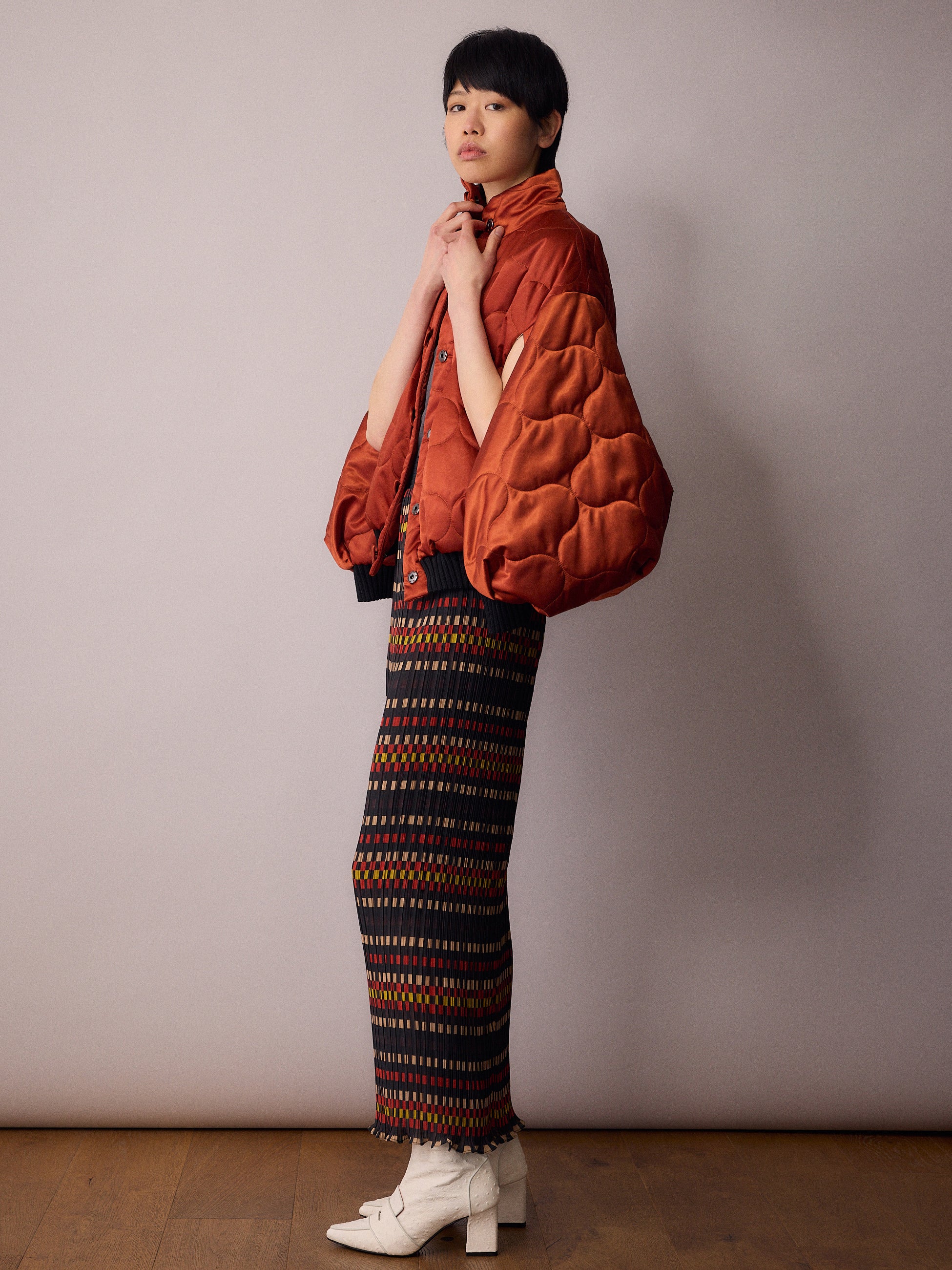 Ms K Bomber Jacket / Amber