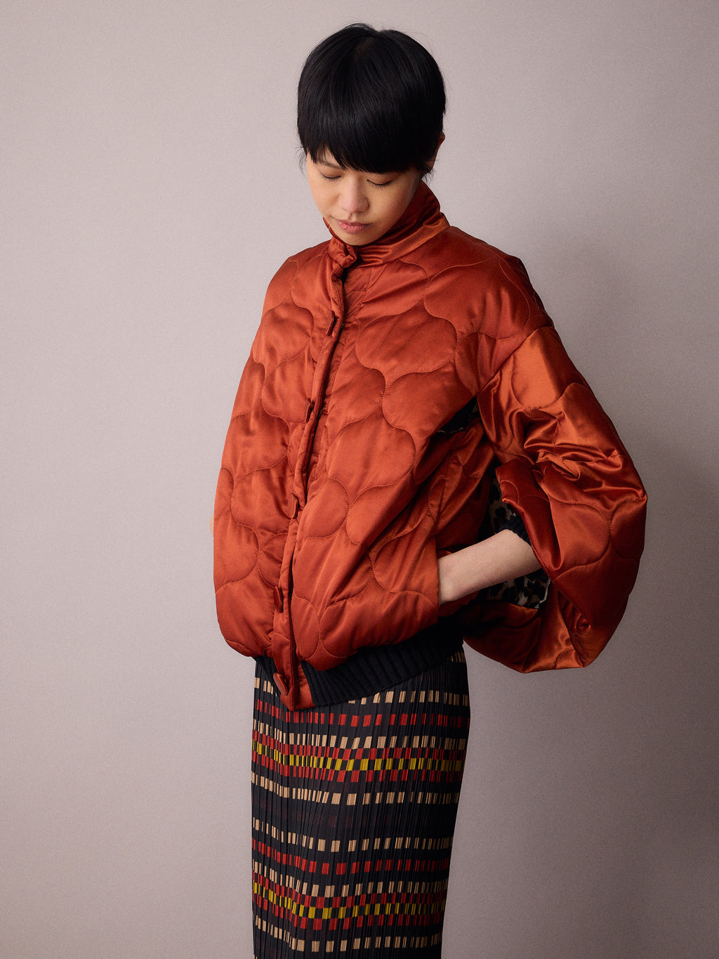 Ms K Bomber Jacket / Amber