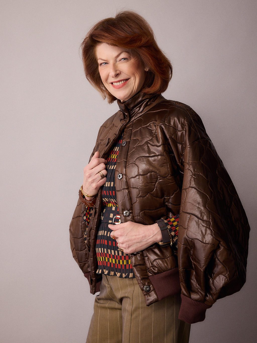 Ms K Bomber Jacket / Chocolate
