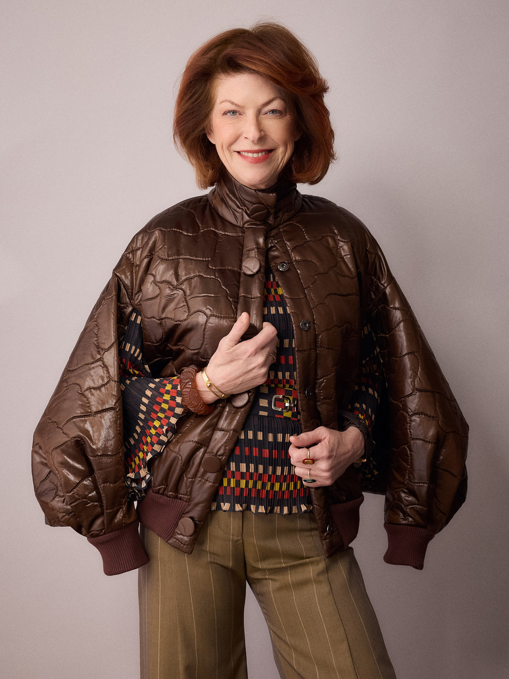 Ms K Bomber Jacket / Chocolate