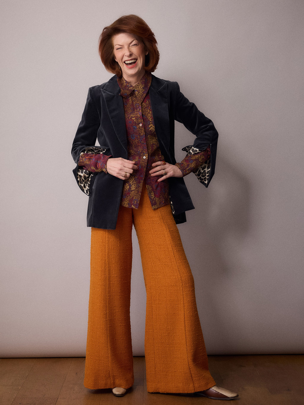 Toni Suit Jacket / Slate Velvet