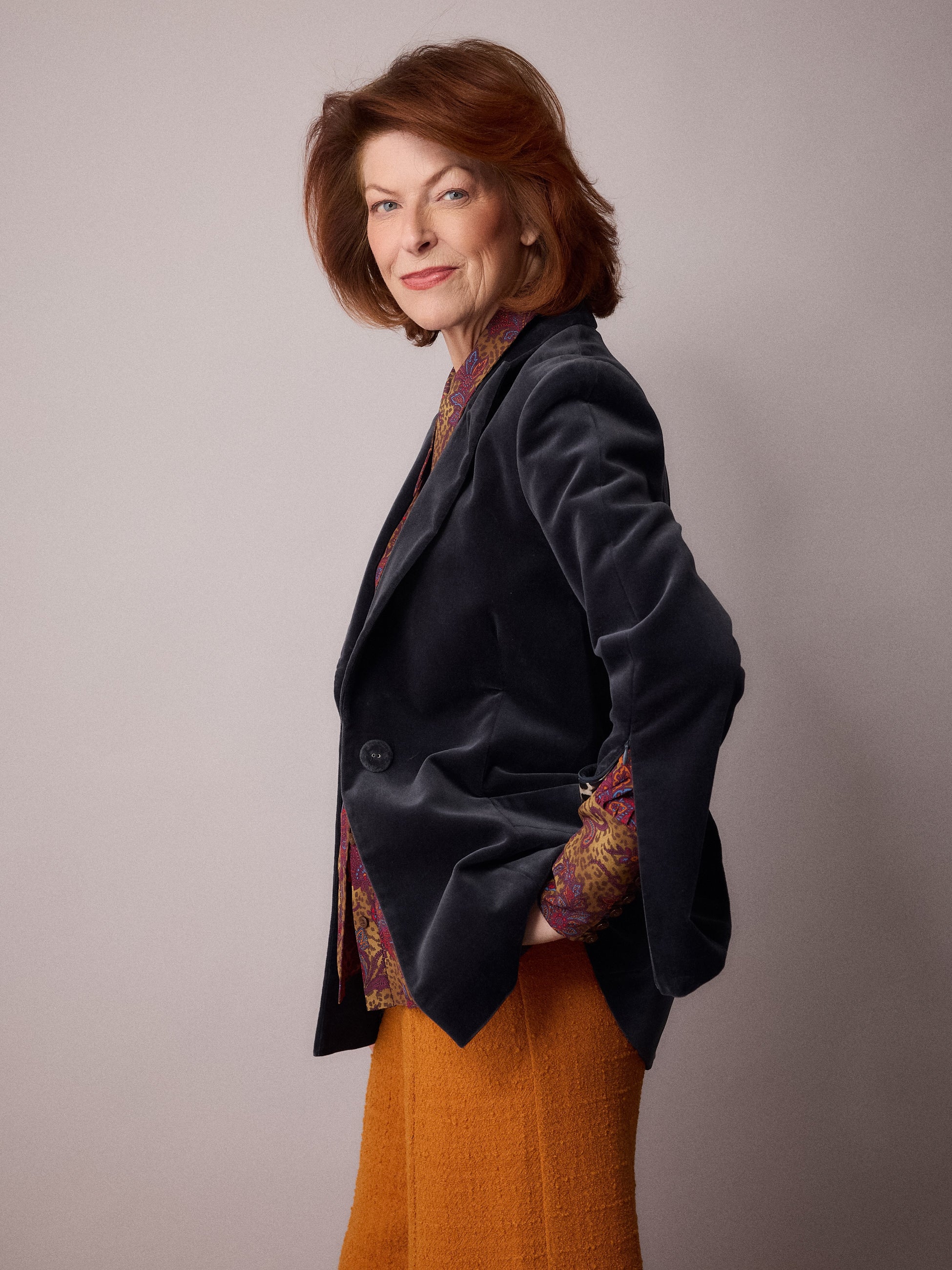 Toni Suit Jacket / Slate Velvet