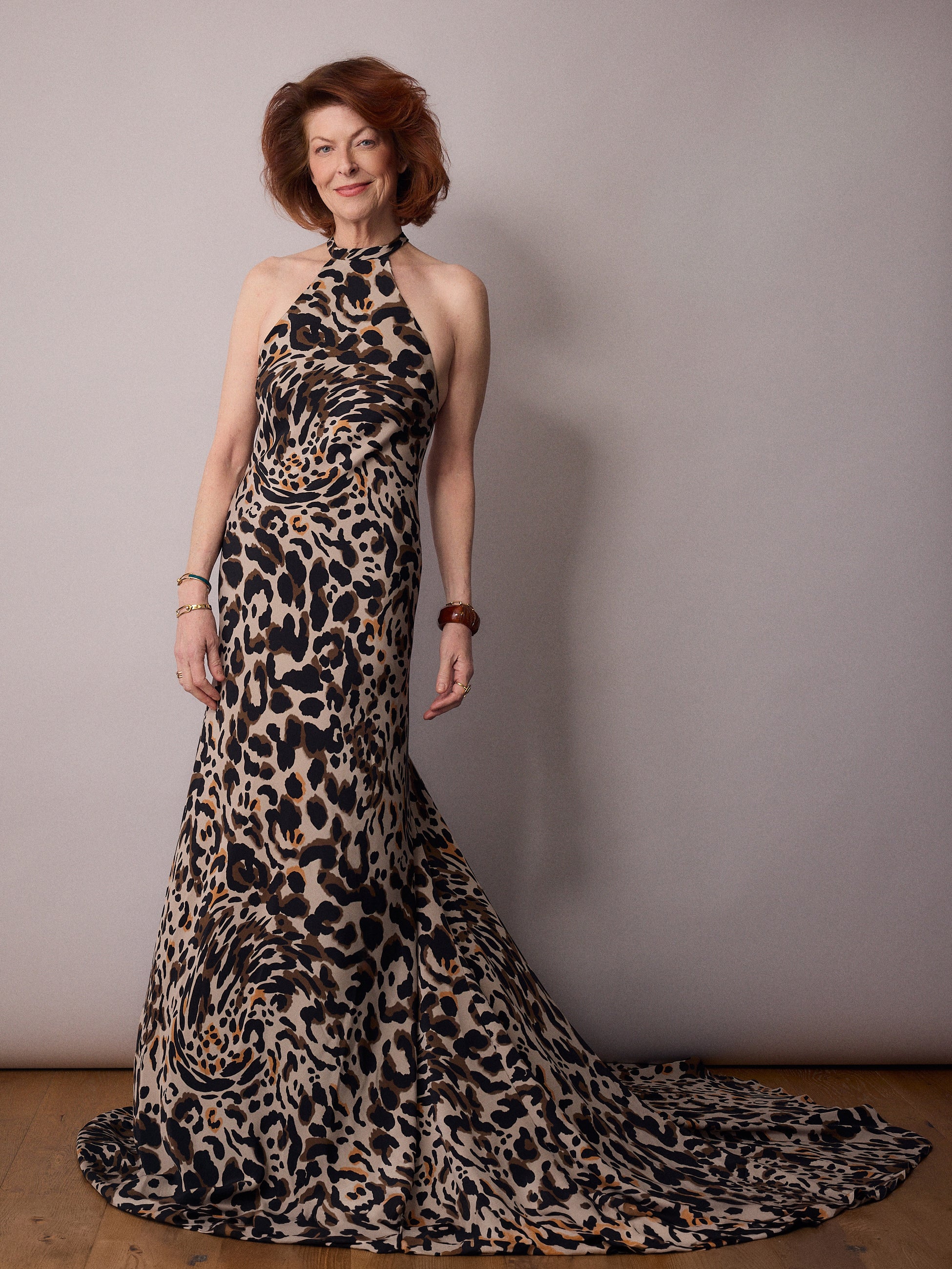Marianne Bias Cut Dress / Animal