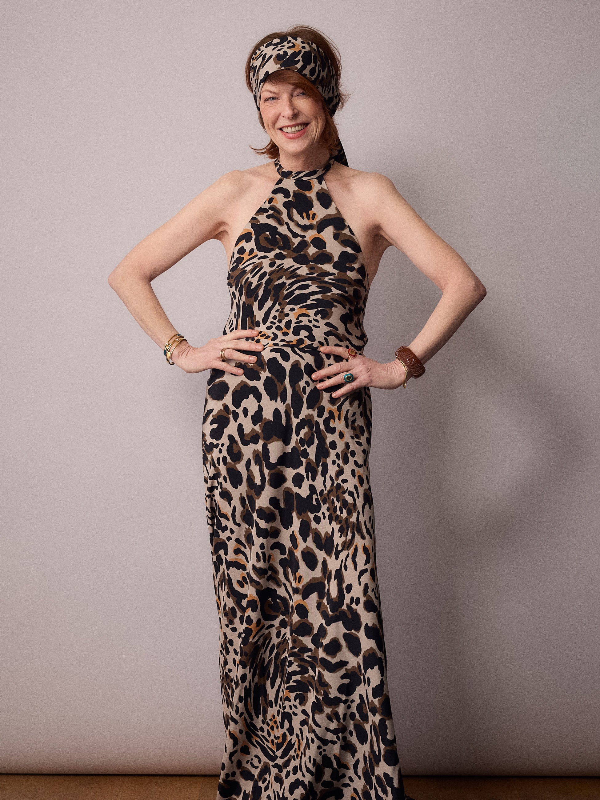 Marianne Bias Cut Dress / Animal
