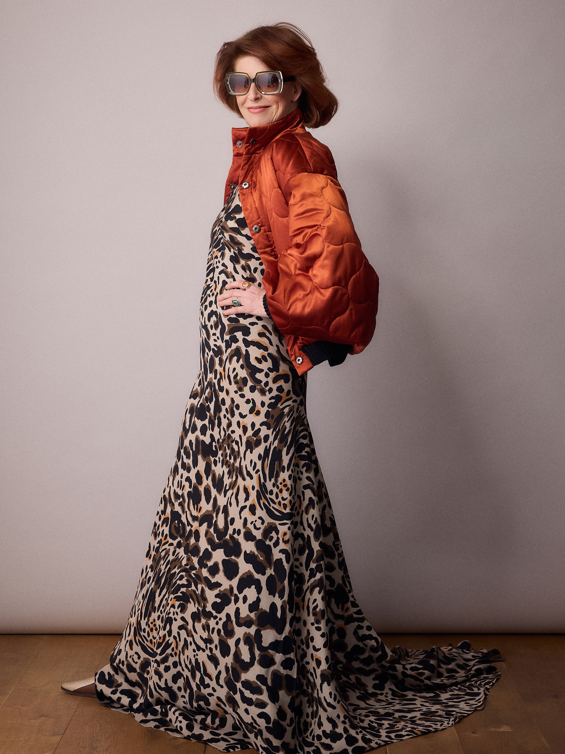 Marianne Bias Cut Dress / Animal
