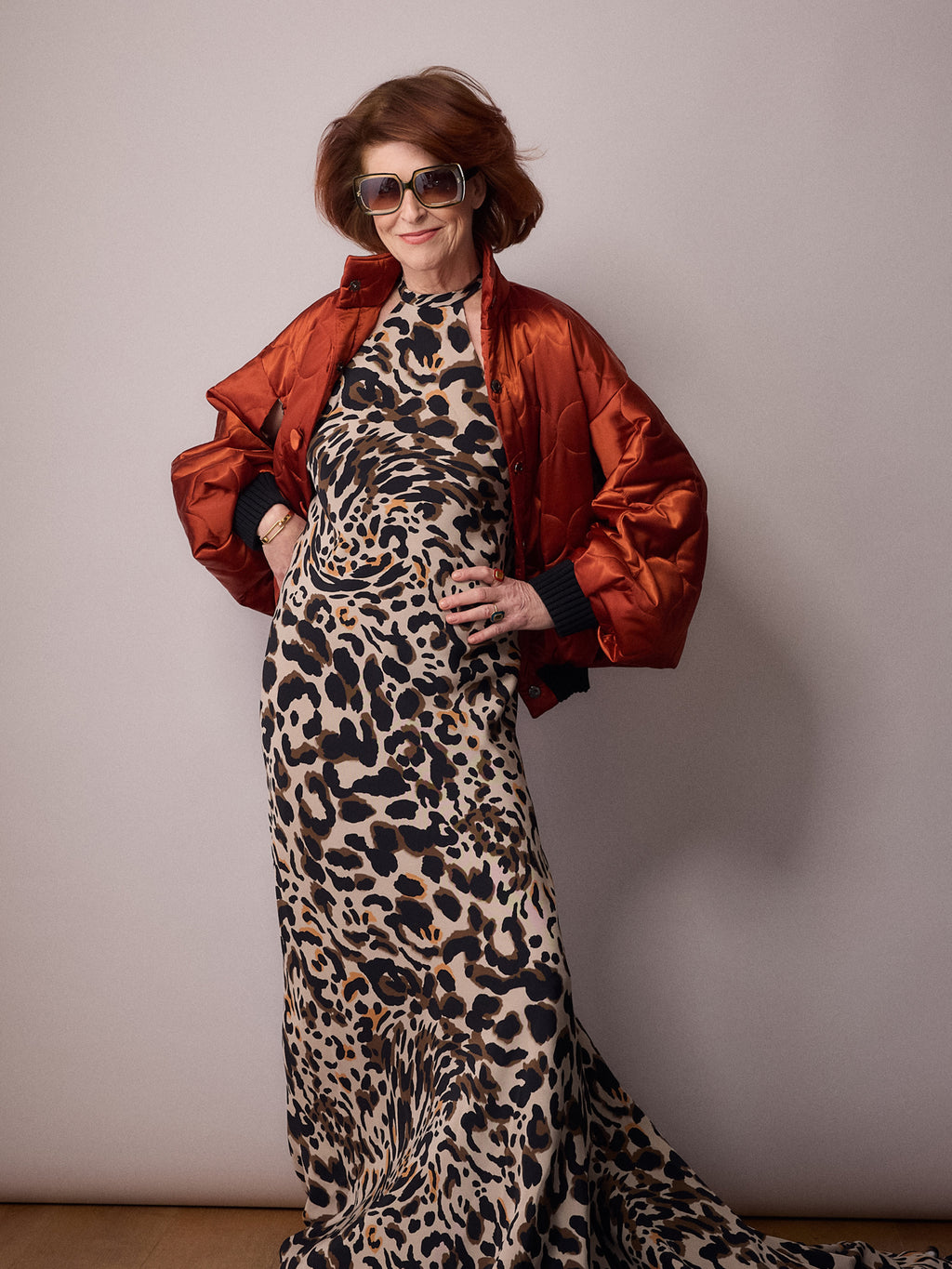 Marianne Bias Cut Dress / Animal