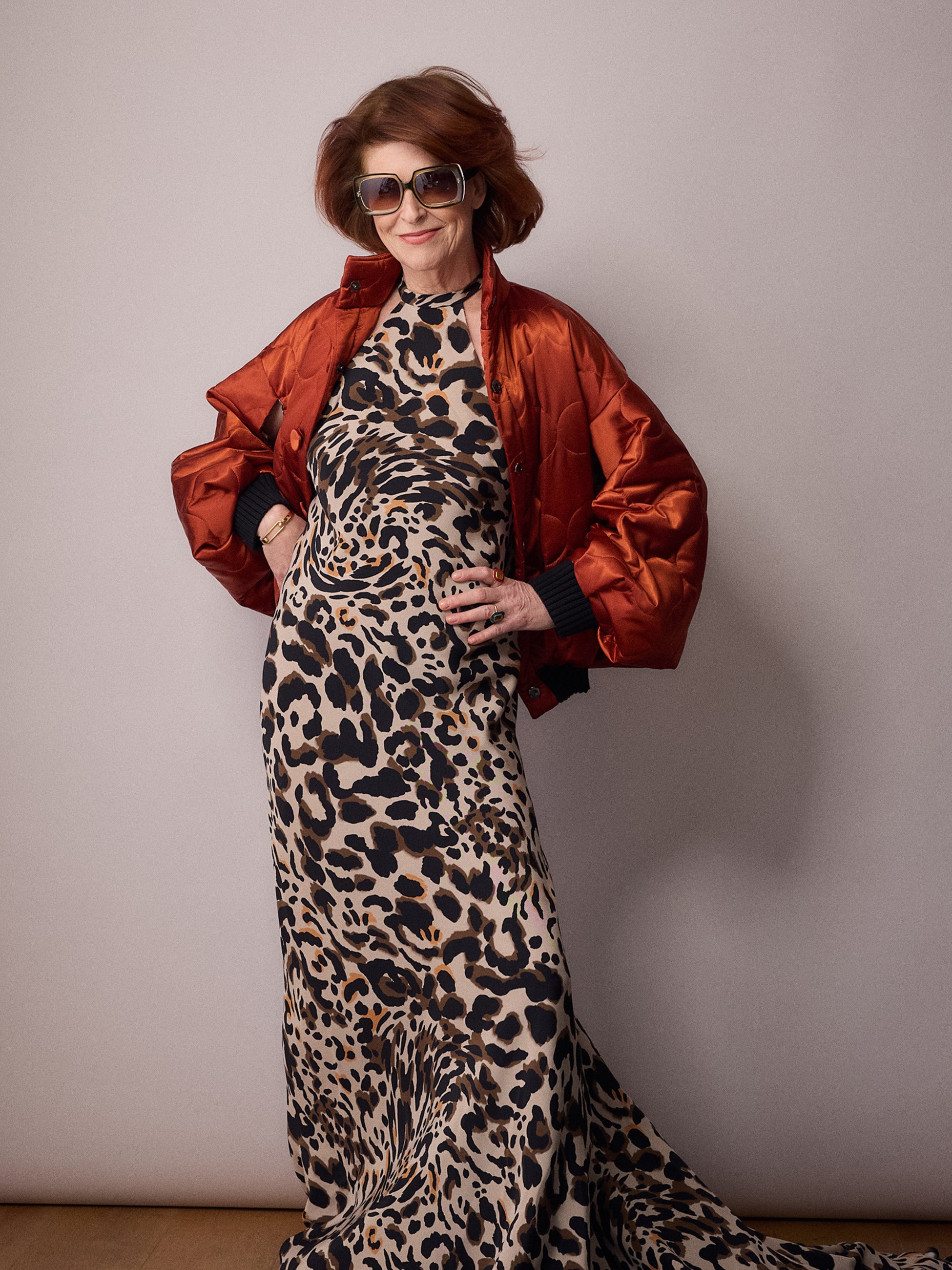 Marianne Bias Cut Dress / Animal