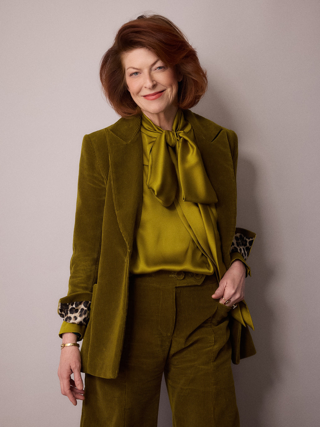 Toni Suit Jacket / Chartreuse Corduroy