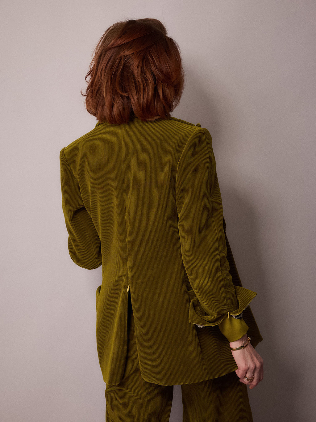 Toni Suit Jacket / Chartreuse Corduroy